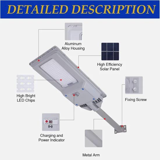 Luzes de rua solares de 100 W 200 W 300wled ao ar livre, luz de inundação de segurança do crepúsculo ao amanhecer com controle remoto, à prova d'água, ideal para estacionamento, quintal, caminho