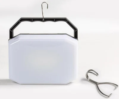 Barraca portátil de luz LED para acampamento Luz suspensa Lanterna de acampamento solar