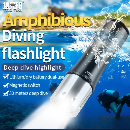 Lanterna de mergulho profissional Tocha de mergulho Lanterna de LED