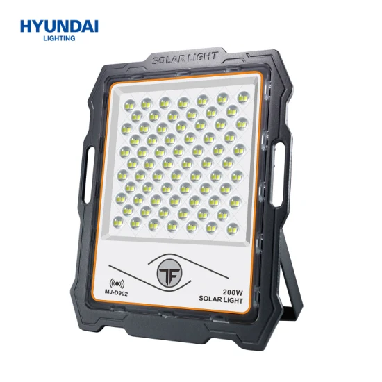 Hyundai Factory Outdoor IP65 Monitoramento movido a energia solar LED Deck de inundação Alpendre Luzes de acampamento